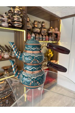 کتری فیروزه ای مس Home - کد 899853959