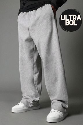 شلوار گرمکن سایز بزرگ طوسی زنانه گشاد BSBSPOR - کد 899857360