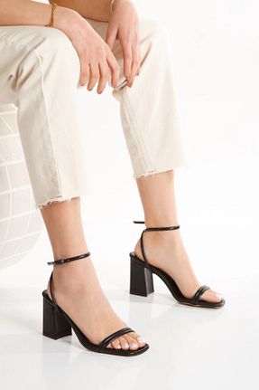 کفش پاشنه بلند کلاسیک مشکی زنانه چرم مصنوعی elvinshoes - کد 899387049