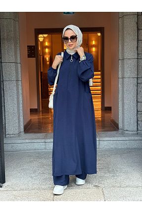 ست بالاتنه و پائین تنه سرمه ای زنانه بافت sevannaluxurydesign - کد 899865562