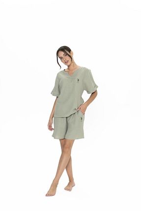 ست لباس راحتی خاکی زنانه ساده U.S. Polo Assn. - کد 899861683