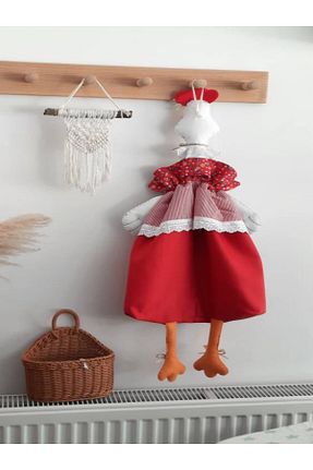 دستکش و پیشبندآشپزخانه قرمز Poplin byNihalce - کد 900795586