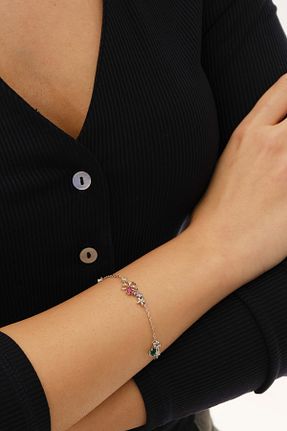 دستبند نقره زنانه 925 عیار Söğütlü Silver - کد 871064720