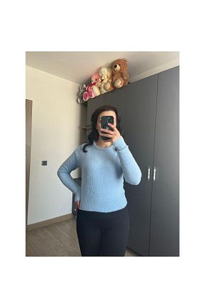 پلیور آبی زنانه ساده ecenurbutik - کد 899907610
