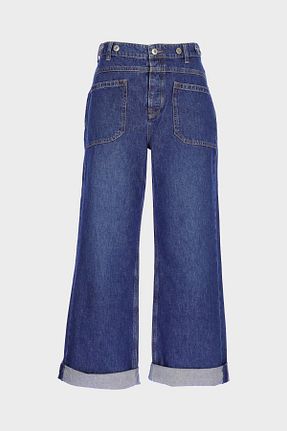 شلوار جین آبی زنانه فاق بلند CROSS JEANS - کد 899933389