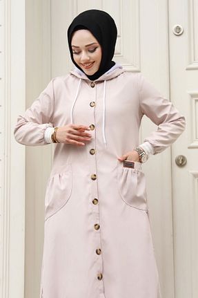 ترنچکت بژ زنانه پلی استر Tesettür Dünyası - کد 816098085