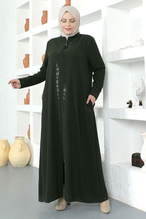 کلاه و ابایا خاکی زنانه پنبه پلی استر Tesettür Dünyası - کد 654378923