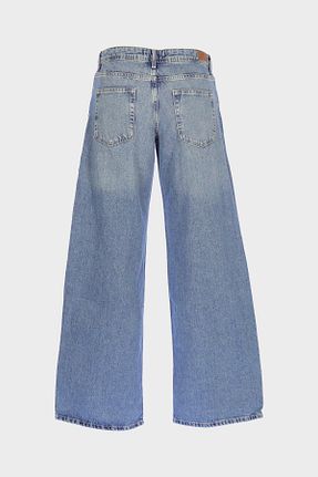 شلوار جین متالیک زنانه پاچه گشاد CROSS JEANS - کد 899962300