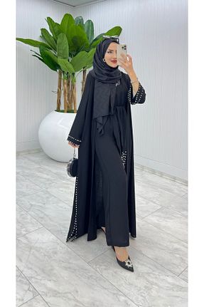 ست بالاتنه و پائین تنه حجاب مشکی زنانه رگولار FIRSTESLEM - کد 900850871