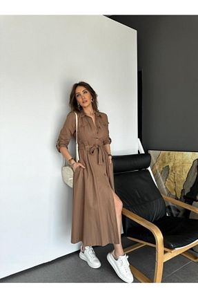 لباس قهوه ای زنانه بافتنی EGZOTİK ASORTİK - کد 899969793