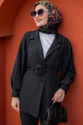 ست بالاتنه و پائین تنه حجاب مشکی زنانه رگولار Tesettür Çarşım - کد 899930762