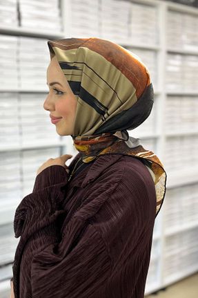 روسری رنگی پلی استر Aker - کد 808898099