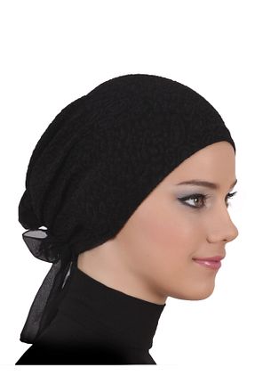 کلاه شنای حجاب مشکی زنانه fidan bone - کد 42560208