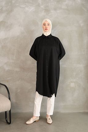 تونیک حجاب مشکی زنانه پنبه ای Foremia - کد 900919880