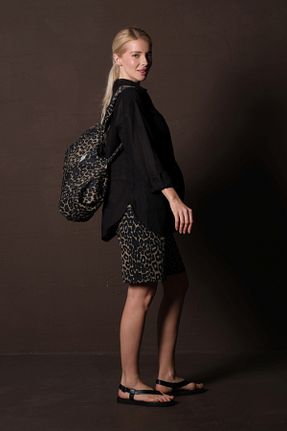 پیراهن مشکی زنانه اورسایز Maule - کد 897571442