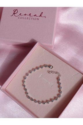 دستبند نقره طوسی زنانه 925 عیار Reorah Collection - کد 900003187