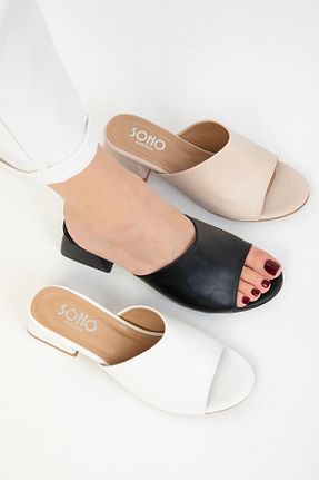 کفش پاشنه بلند کلاسیک مشکی زنانه چرم مصنوعی SOHO - کد 898100608