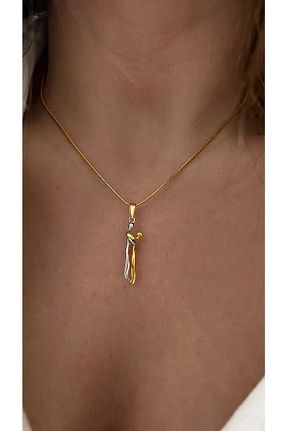 گردنبند جواهر زرد زنانه استیل ضد زنگ Mays Accessory - کد 883992791