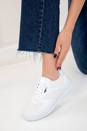 کفش اسنیکر سفید زنانه بند دار SOHO - کد 266876340