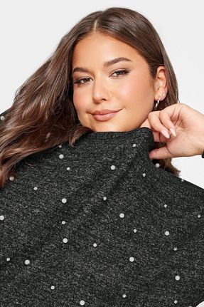 بلوز سایز بزرگ مشکی زنانه سایز بزرگ Stil Diva - کد 845603303