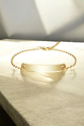 دستبند استیل (فولاد) زرد زنانه استیل ضد زنگ BEHİYE - کد 898340310