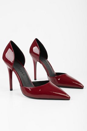 کفش استایلیتو زرشکی پاشنه نازک Shoeberry - کد 822370233