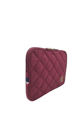 کیف لپ تاپ و مدارک زرشکی زنانه پارچه ای U.S. Polo Assn. - کد 383755035