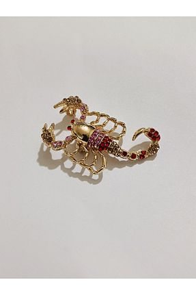 سنجاق سینه زرد زنانه فلزی ESJ - کد 898354870