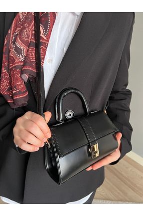 کیف دوشی مشکی زنانه چرم مصنوعی Mukteza - کد 897419476