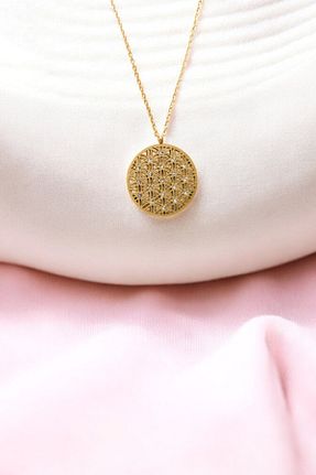 گردنبند استیل ( فولاد ) طلائی زنانه استیل (فولاد) JoyShine - کد 898369078