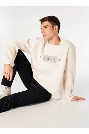 سوئیشرت سفید مردانه Slogan Jack & Jones - کد 866155201