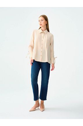 شلوار جین آبی زنانه پاچه لوله تفنگی Loft - کد 896906800