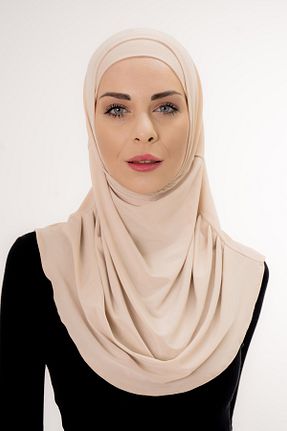 شال بژ زنانه پلی استر Şalcenneti.com - کد 898408185