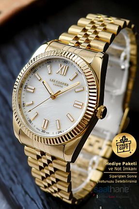 ساعت مچی طلائی زنانه 37 میلی متر Lee Cooper - کد 829937034