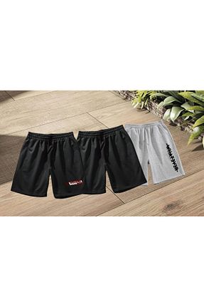 شلوارک و برمودا طوسی مردانه رگولار NETTENSTORE - کد 898413607
