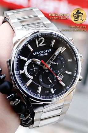 ساعت مچی متالیک مردانه 45 میلی متر Lee Cooper - کد 49593582