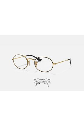 عینک محافظ نور آبی طلائی زنانه 51 Ray-Ban - کد 898422189