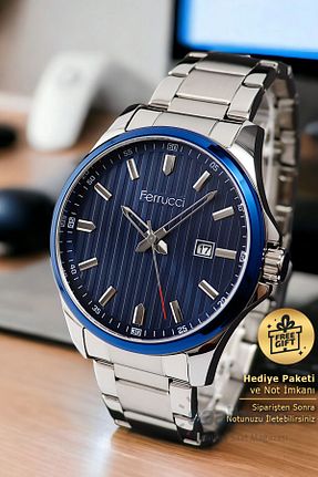 ساعت مچی سفید مردانه 41-45 میلی متر Ferrucci - کد 32602369