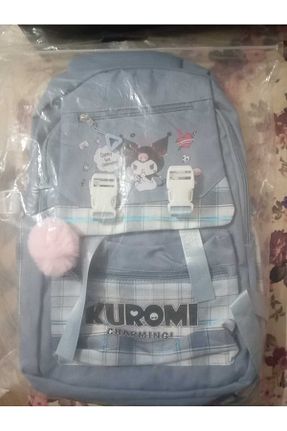 کیف مدرسه آبی بچه گانه پارچه ای kuromi - کد 896776211