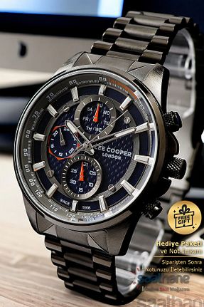 ساعت مچی طوسی مردانه 46 میلی متر Lee Cooper - کد 825096057