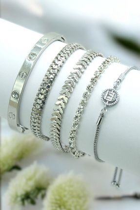 دستبند جواهر زنانه زیرکن TAKIPORT - کد 898462256