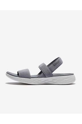 صندل طوسی زنانه پاشنه تخت Skechers - کد 6903967