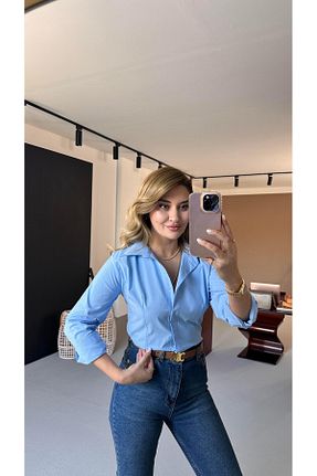 پیراهن آبی زنانه اسلیم فیت Sezgi Tekin - کد 898540850