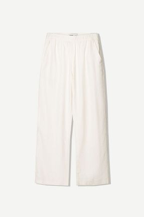 شلوار سفید مردانه کتان Bershka - کد 898569070