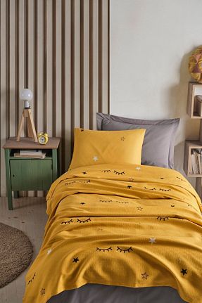 پیکه و ست پیکه تکنفره زرد پنبه ای Eponj Home - کد 94392011