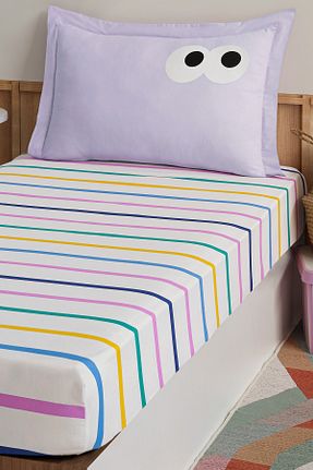 ست ملحفه تکنفره بنفش پنبه Eponj Home - کد 860718684