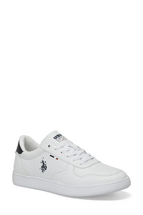 کفش اسنیکر سفید مردانه بند دار U.S. Polo Assn. - کد 898582349