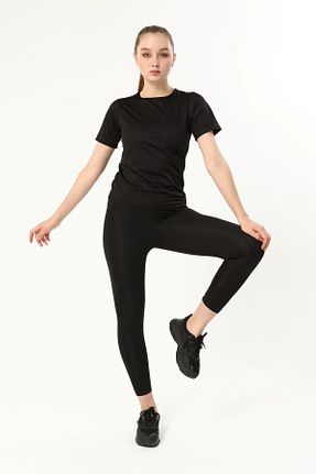 ست بالاتنه و پائین تنه مشکی زنانه بافتنی Norcia Sports - کد 209036794
