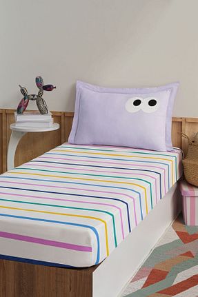 ست ملحفه تکنفره بنفش پنبه Eponj Home - کد 860718684