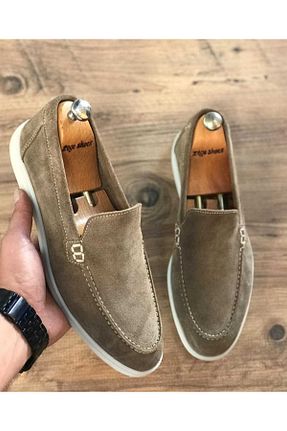 کفش کلاسیک بژ مردانه چرم خالص Zegeshoes - کد 898588063
